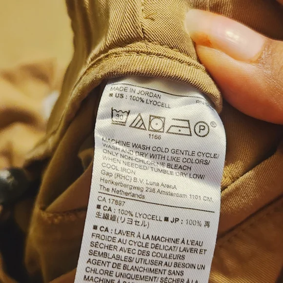 Banana Republic khaki joggers Streetwear Casual Style Size 4 Petite - Picture 4 of 4